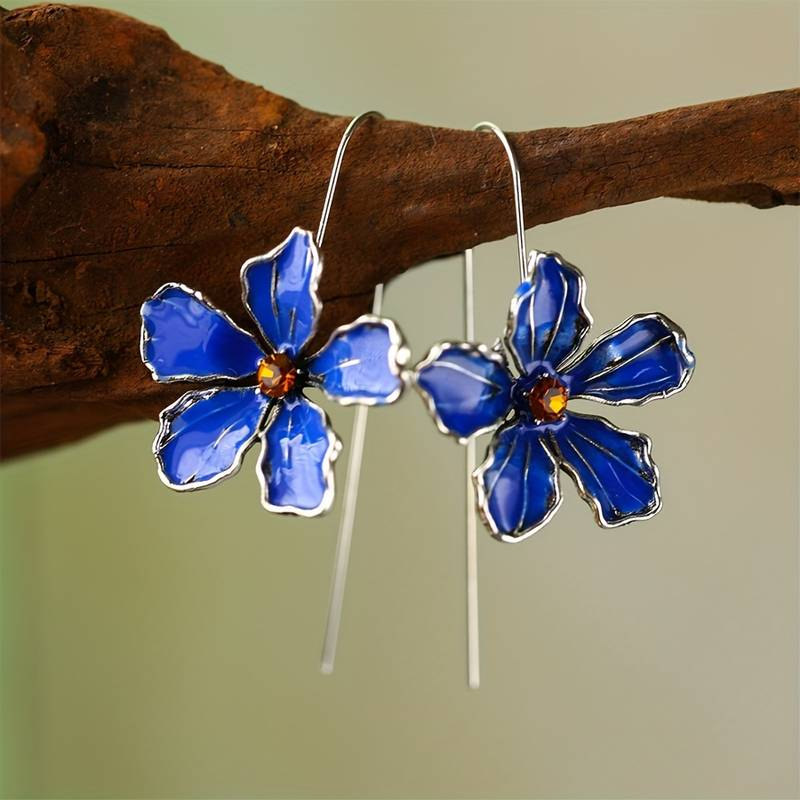 Blue Blossom Vintage Earrings