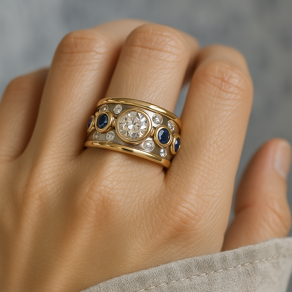 Golden Glint Vintage Ring