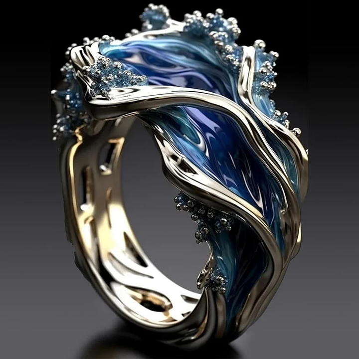 Golden Wave Vintage Ring