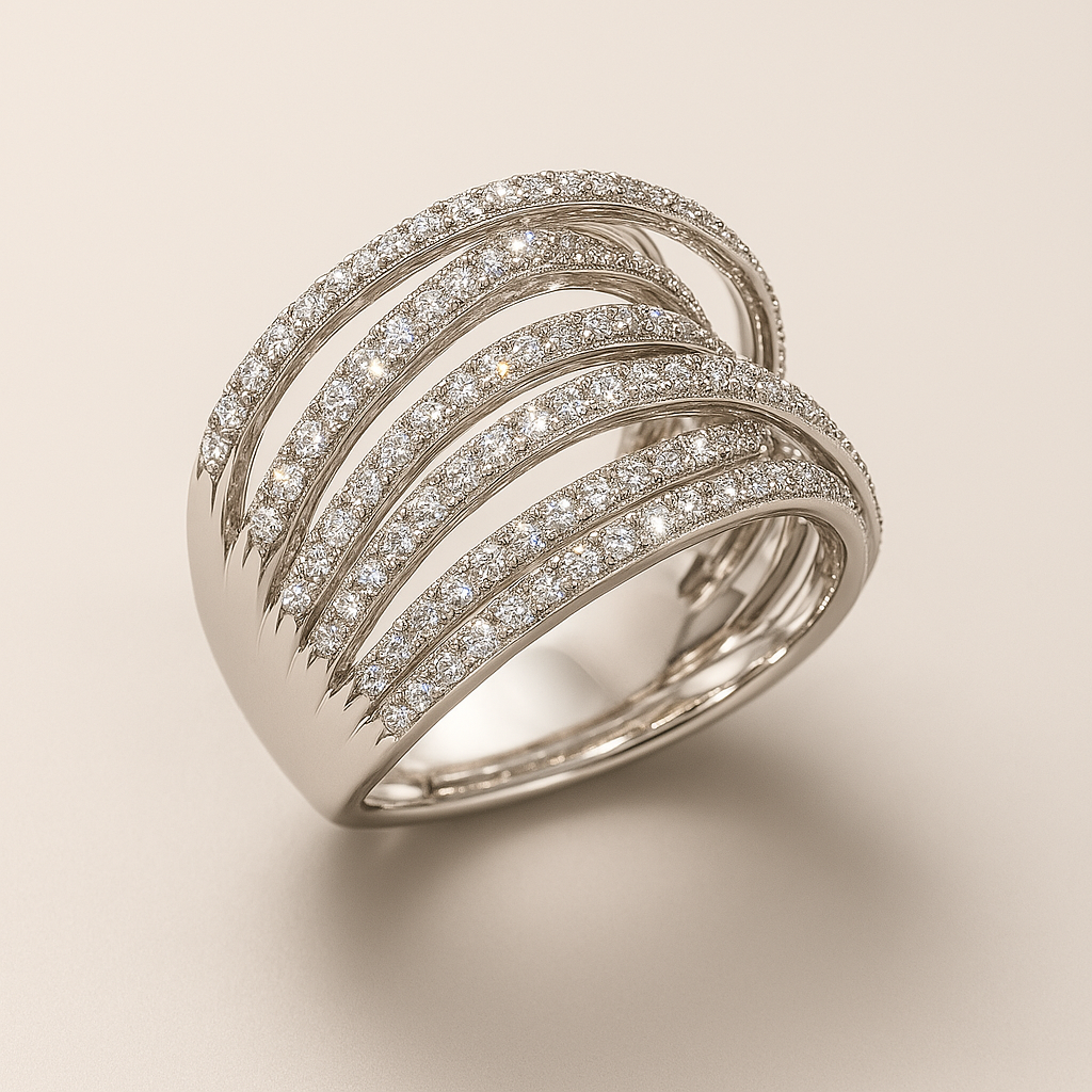 Vintage Sparkle Stack Ring