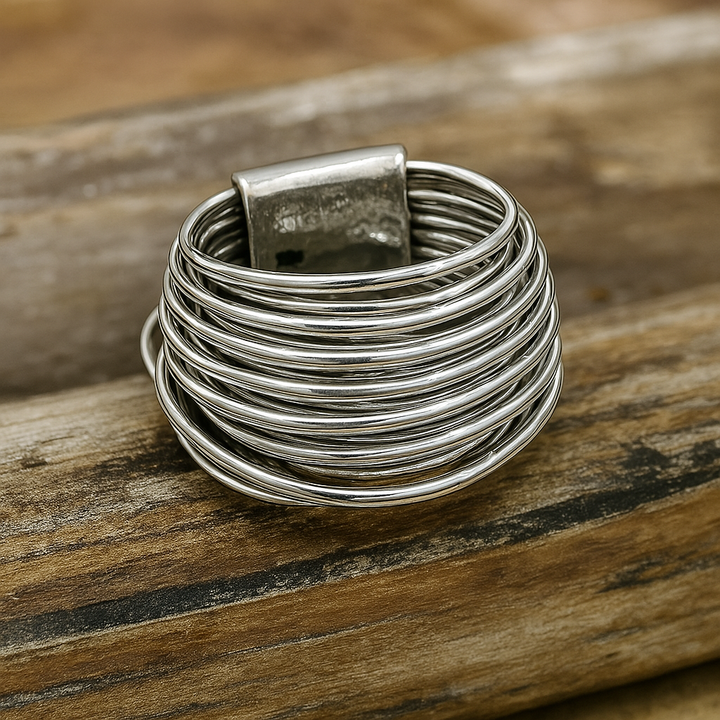 Vintage Layered Charm Ring