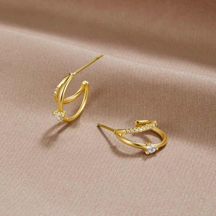 Larmes de Lumière – Boucles d’oreilles en cristal Artie