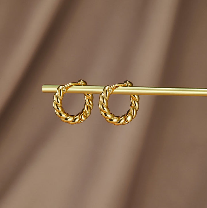 Éclat Torsadé – Boucles d’oreilles Luna Twist