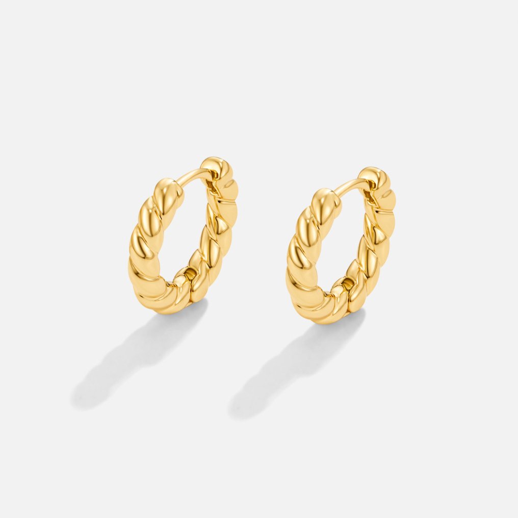 Éclat Torsadé – Boucles d’oreilles Luna Twist