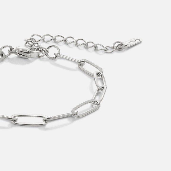 Silver Paperclip Bracelet
