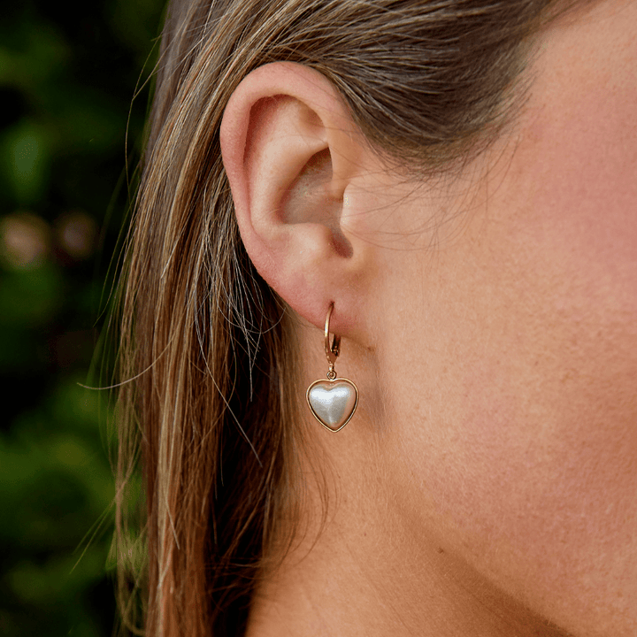 Pure Heart Creole Earrings