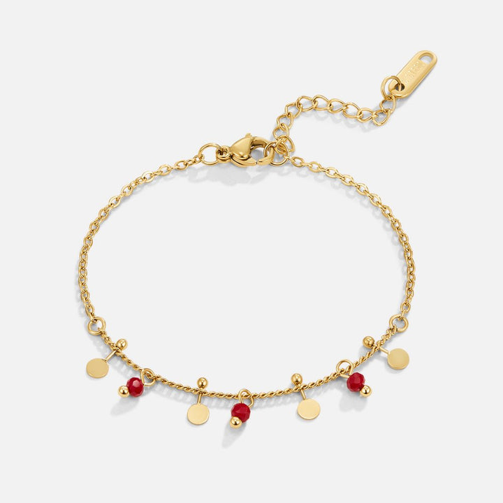 Crimson Glow Bracelet