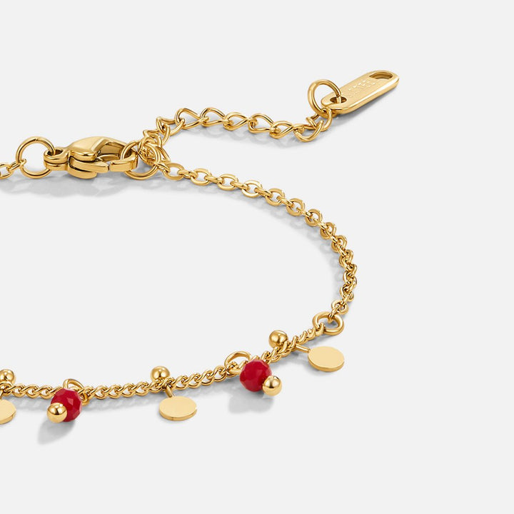 Crimson Glow Bracelet