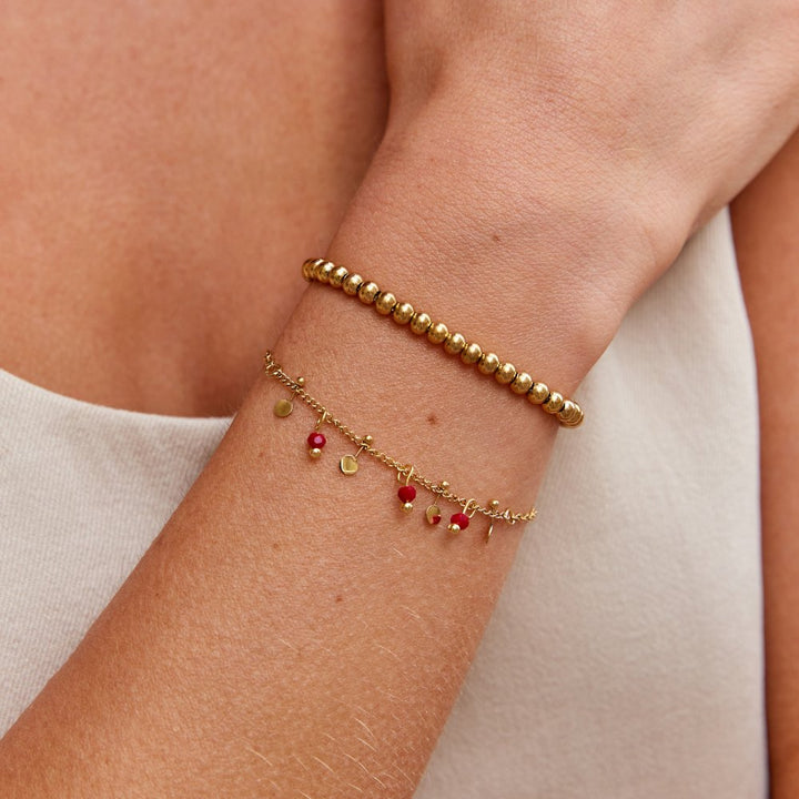 Crimson Glow Bracelet