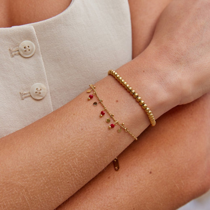 Crimson Glow Bracelet