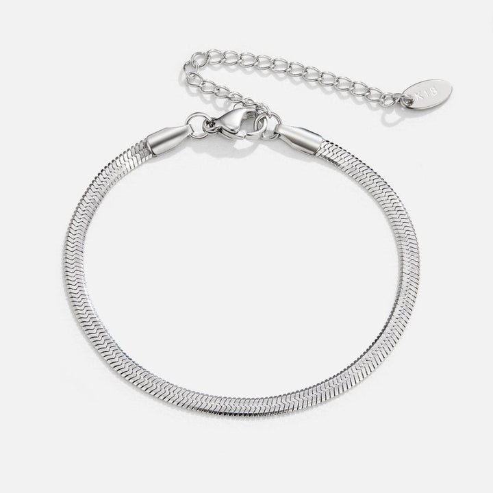 Sarya Silver Snake Chain Bracelet