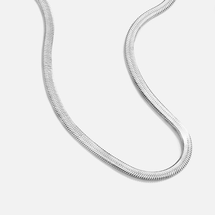 Sarya Silver Snake Chain Necklace