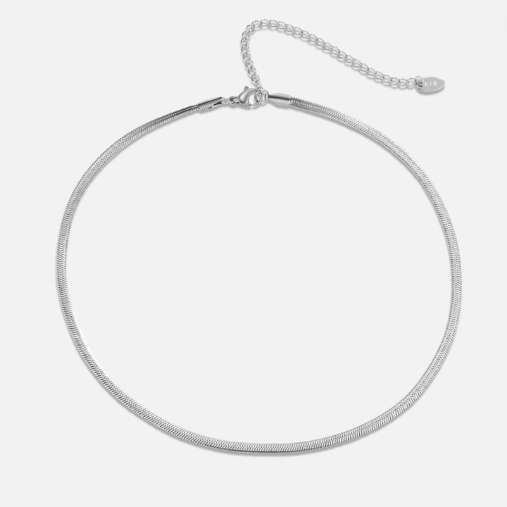 Sarya Silver Snake Chain Necklace