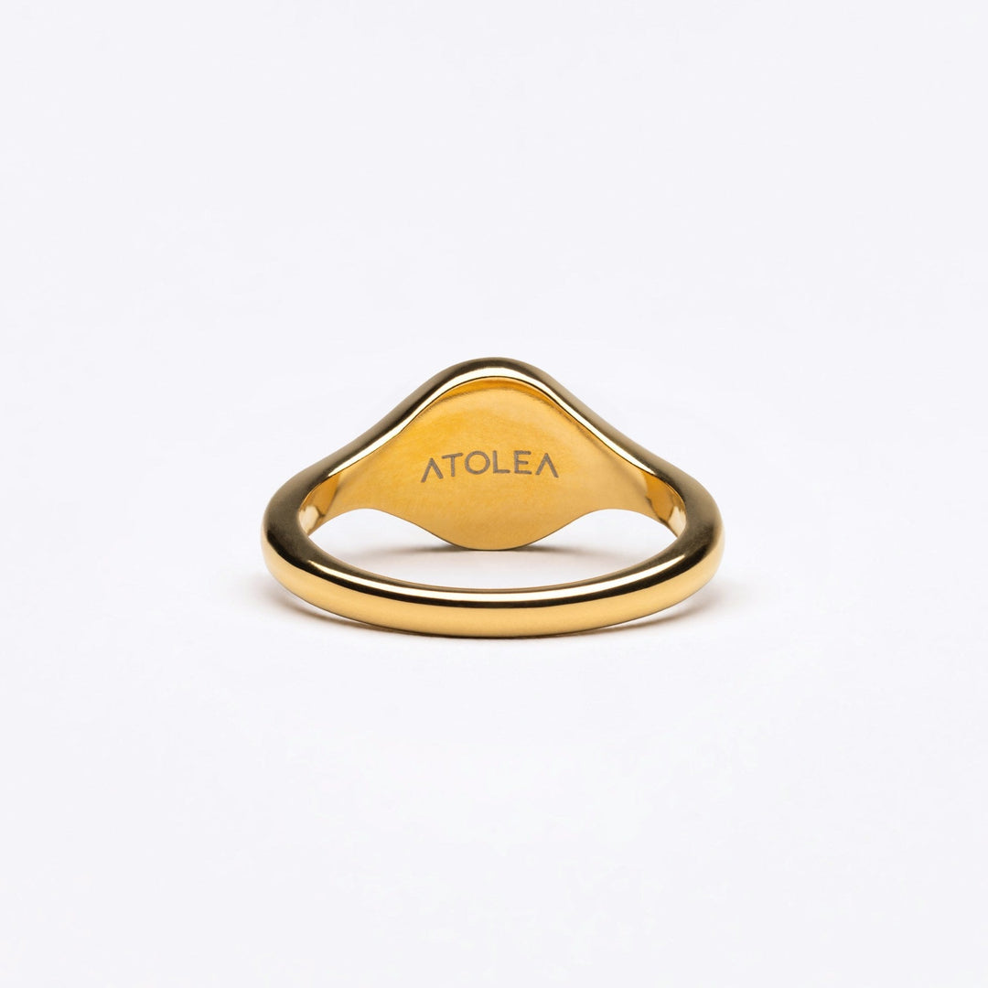 Soleil Éternel – Bague Sceau Élégante