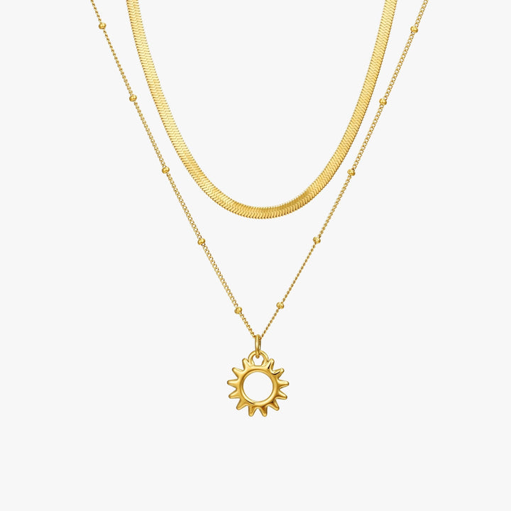 Éclat du Soleil – Collier Superposé