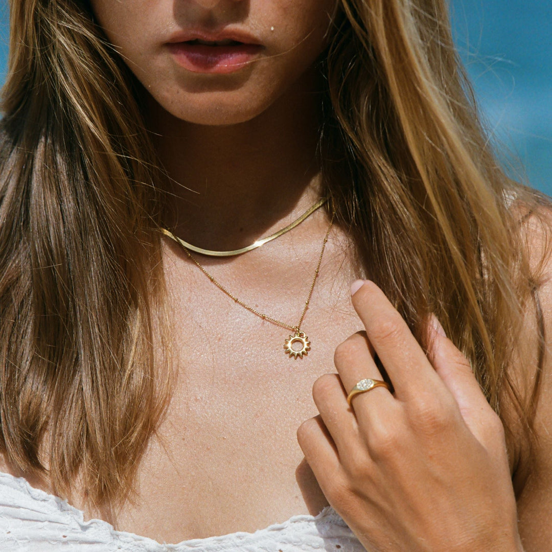 Éclat du Soleil – Collier Superposé